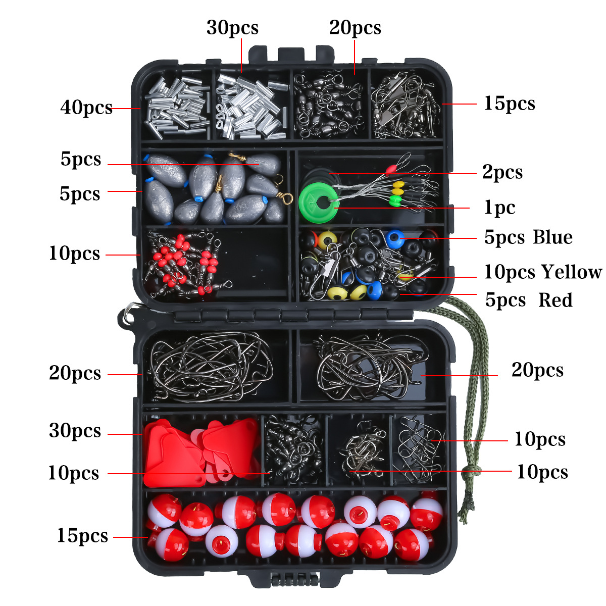263Pcs Fishing Accessories Kit - огляд і ціна Leader Line