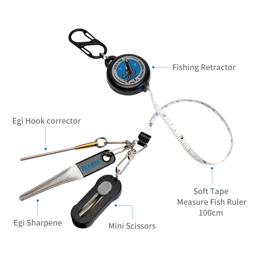 4in1 Eging Fishing Kit Retract - огляд і ціна Fishing Line Dispenser